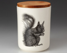 Medium Canister with Lid: Squirrel