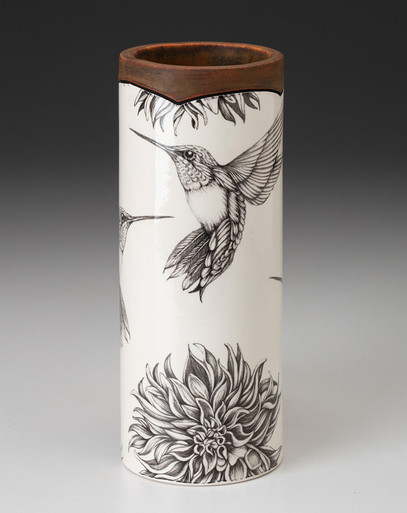 Small Vase: Hummingbird #4 - Laura Zindel Design
