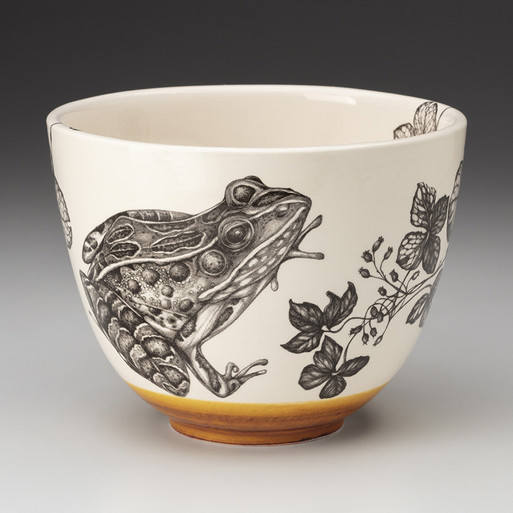 Medium Bowl: Leopard Frog - Laura Zindel Design