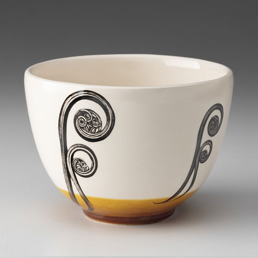 Small Bowl: Fiddlehead Fern - Laura Zindel Design
