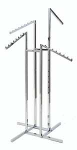 Four Arm Clothing Rack - Slant Arms