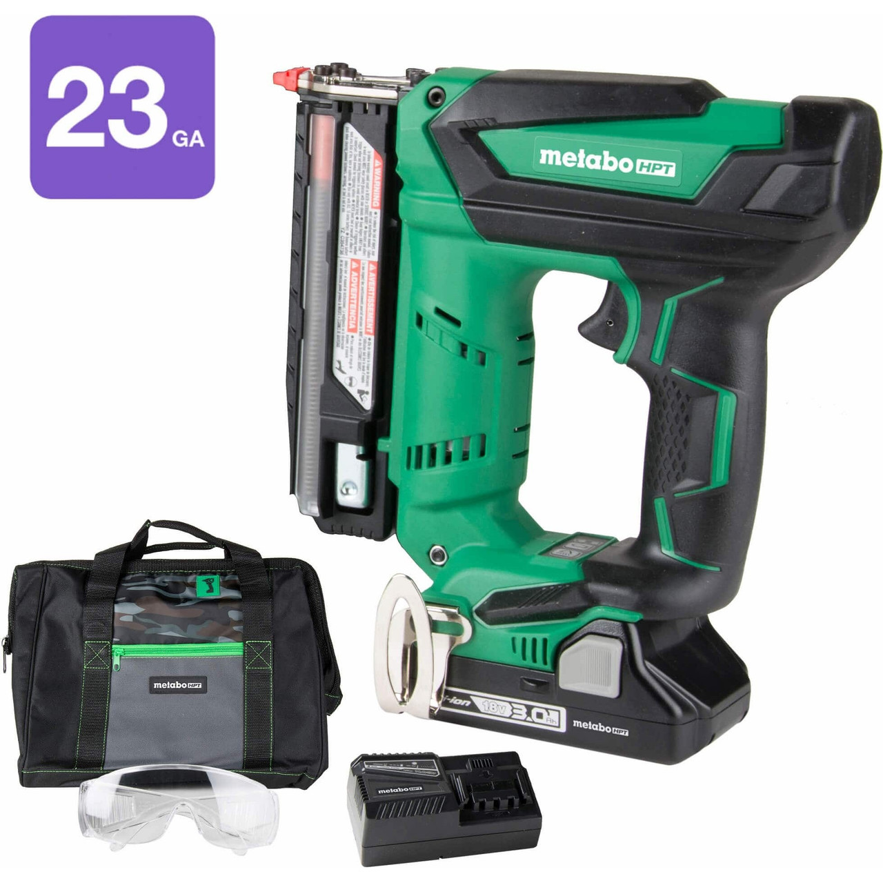 Metabo HPT NP18DSAL 18 Volt Lithium Ion 23 Guage Pin Nailer Image