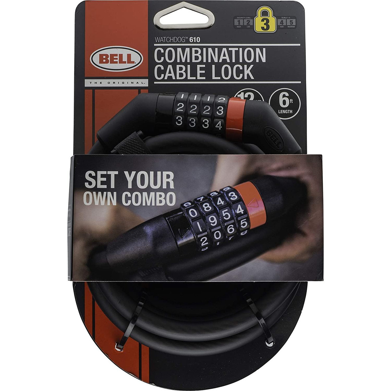 Bell Watchdog Cable Combo Lock for Bikes - Thumbnail 3