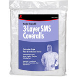 Buffalo 68523  Disposable 3-Layer SMS Hooded Coveralls Size 2XL - 1 per Package Image 1