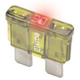 Bussmann BP/ATC-30ID  Green ATC 30 Amp easyId Illuminating Fast-Acting Automotive Blade Fuses - 2 per Card Image 1