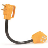 Camco 55183  18"  RV Electrical Adapter 30M/50F Power Grip Image 1