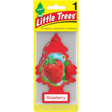 Little Trees U1P10312  Car Air Freshener Strawberry Scent - Single Tree per Package Image 1