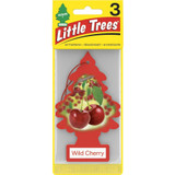 Little Trees U3S32011  Car Air Freshener Wild Cherry Scent - 3 Trees per Package Image 1