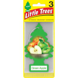 Little Trees U3S32016  Car Air Freshener Green Apple Scent - 3 Trees per Package Image 1