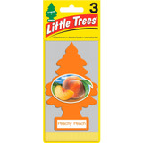 Little Trees U3S32019  Car Air Freshener Peachy Peach Scent - 3 Trees per Package Image 1