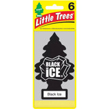 Little Trees U6P60155  Car Air Freshener Black Ice Scent - 6 Trees per Package Image 1