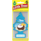 Little Trees U6P60324  Car Air Freshener Caribbean Colada Scent - 6 Trees per Package Image 1