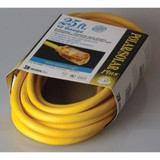 Southwire 01687  25' Polar/Solar Jacketed 12/3 SJEOW Outdoor Extension Cord with Lighted End Image 1