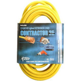 Southwire 02587  25' Vinyl Jacketed 12/3 SJTW Outdoor Extension Cord with Lighted End - Yellow Image 1