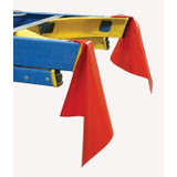 C.H. Hanson 10495  16" x 16" Red Lumber Warning Flag - 300 per Roll Image 1