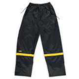 Custom Leathercraft R103L  3 Piece Deluxe Black with Gold Nylon Rain Suit - Large Image 1