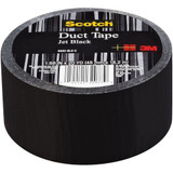 3M 920-BLK-C  Scotch 1.88" x 20 Yds Jet Black Duct Tape Image 1