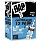DAP 18425  ALEX Fast Dry Acrylic Latex Caulk - White 10.1-oz Cartridge (18426) Image 1