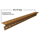 Grabber DMP125-10  Deckmaster Hidden Deck Bracket System Brown Powder Coat Brackets and Screws for 5/4" Deck Boards - 10 Bracket Pack Image 1