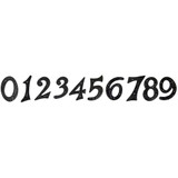 GatePro 5701236  Antique #6 House Number 5" High - Dull Black Finish Image 1