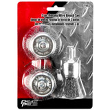 Performance Tool 1462  3 Piece Rotary Wire Cup Brush Set Image 1