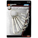 Performance Tool W1108C  8 Piece Metric Hex Key Wrench Ring Set (1.5mm to 6mm) Image 1