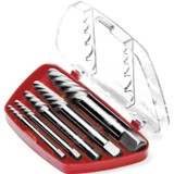 Performance Tool W2966  5 Piece Heavy Duty Screw Extractor Set with Case Image 1