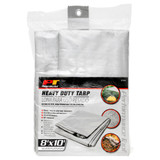 Performance Tool W7004  8' x 10' Silver Heavy Duty Tarp Image 1