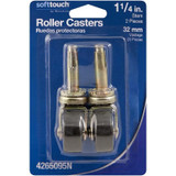 SoftTouch 4265095N  Stem Caster 1-1/4" Black Wheel Image 1 SoftTouch 4265095N  Stem Caster 1-1/4" Black Wheel Image 1