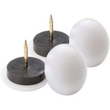 SoftTouch 4628095N  Nail-On Round Furniture Glides for Carpet or Durable Hard Surfaces 7/8" Domed Image 1
