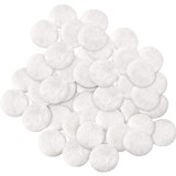 SoftTouch 4709595N  Round Self-Stick Felt Furniture Pads White 3/8" - 84 Pack Image 1