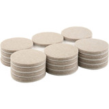 SoftTouch 4718395N  Heavy Duty Round Self-Stick Felt Furniture Pads Beige 1-1/2" - 24 Pack Image 1 SoftTouch 4718395N  Heavy Duty Round Self-Stick Felt Furniture Pads Beige 1-1/2" - 24 Pack Image 1