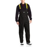 Viking Wear 3307P  Men's Black Journeyman 420D Nylon Rain Pants with Detachable Bib - Large Image 1