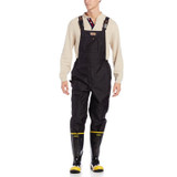 Viking Wear  3910PB  Men's Black Professional Thor 300D  Trilobal Rain Bib Pants - Medium Image 1