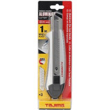 Tajima AC-700S  Silver Rock Hard Aluminist Utility Knife with Auto Lock Snap-Blade and 3 Rock Hard Blades  Image 1
