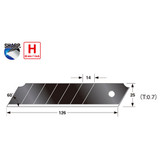 Tajima CB65RBC Razar Black Blade 1" Snap-Off Premium 10-Blade Dispenser Image 1