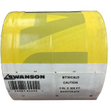Swanson BT30CAU2  3" x 300' CAUTION 2 mil Yellow/Black Barricade Tape Image 1 Swanson BT30CAU2  3" x 300' CAUTION 2 mil Yellow/Black Barricade Tape Image 1