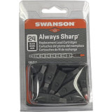 Swanson CPLBLK  Black Replacement Lead Cartridges for AlwaysSharp Carpenter Pencil - 24 per package Image 1
