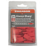 Swanson CPLRED  Red Replacement Lead Cartridges for AlwaysSharp Carpenter Pencil - 24 per package Image 1