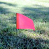 Swanson FPK21100  2" x 3" Pink Marking Flags on 21" Steel Wire Staffs - 100 per Bundle Image 1