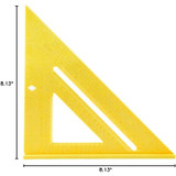 Swanson T0119  8" Speedlite Rafter Squares Contractors Yellow Image 1