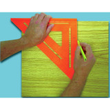 Swanson T0701  The Big 12" Speedlite Square Hi-Viz Orange Image 1