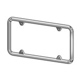 American Chrome 20020  Narrow Style Chrome License Plate Frame Image 1