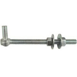 National N130-559  Gate Bolt Hook 1/2" x 6" - Zinc Plated (293BC) Image 1