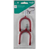 National N188-004  Double Screw Hooks - Vinyl Coated - 2 per Package (V2210) Image 1
