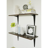 National N218-917  Utility 6" x 8" Shelf Bracket - Black (211BC) Image 1