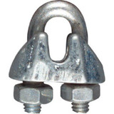 National N248-260  1/16" Wire Cable Clamp - Zinc Plated Image 1