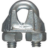 National N248-286  3/16" Wire Cable Clamp - Zinc Plated Image 1