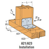 Simpson Strong Tie A21  Angle/Corner Tie (2" x 1-1/2" x 1-3/8") Image 1