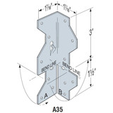 Simpson Strong Tie A35  4-1/2" 6-Way Framing Angle Anchor Image 1 Simpson Strong Tie A35  4-1/2" 6-Way Framing Angle Anchor Image 1